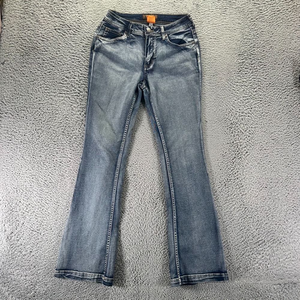 Crest Jeans Womens 9 Blue Cotton Denim Bootcut Leg Travel Streetwear Stretch